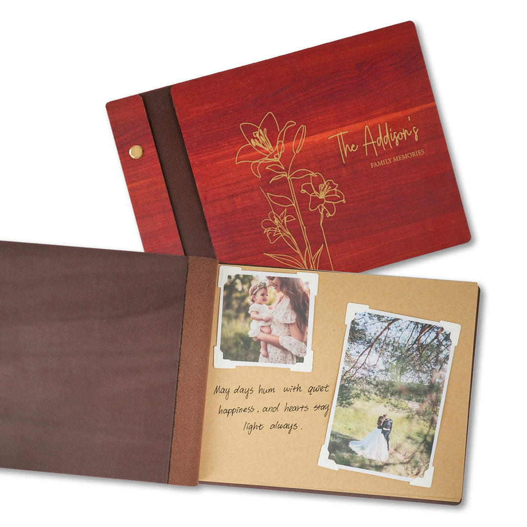 Album photo en bois personnalisé Memory-1