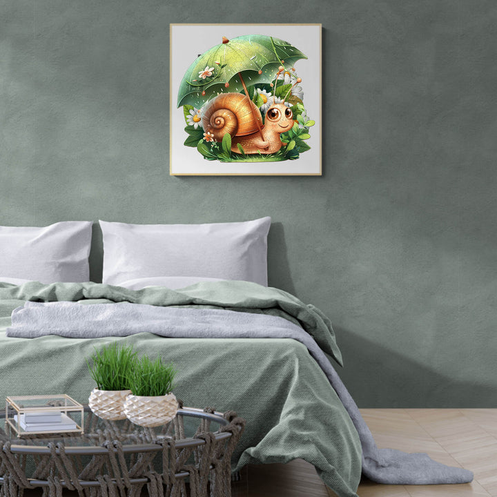 Leisurely Snail Wooden Jigsaw Puzzle