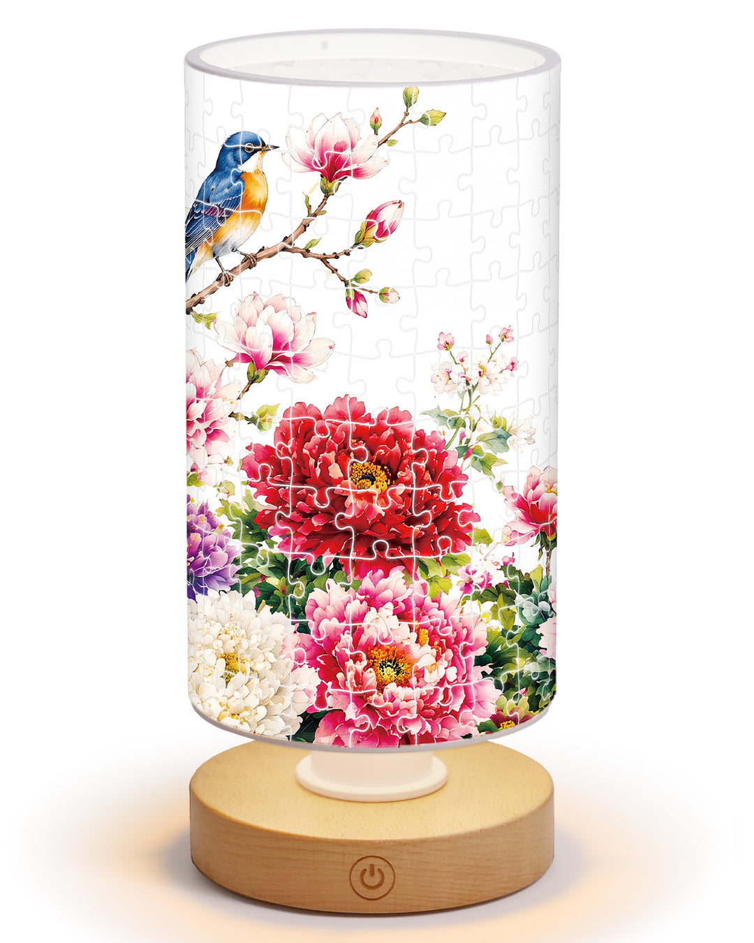 DIY Dimmable Acrylic Puzzle Lamp - Blooming Prosperity