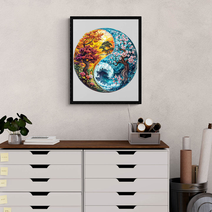 Yin yang Landscape-1 Wooden Jigsaw Puzzle