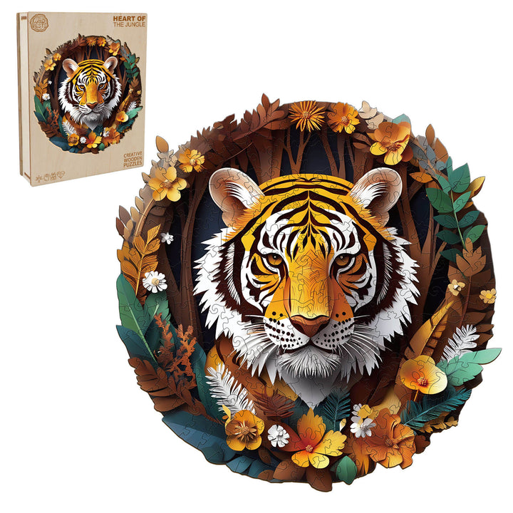 3D Heart of the Jungle Wooden Jigsaw Puzzle