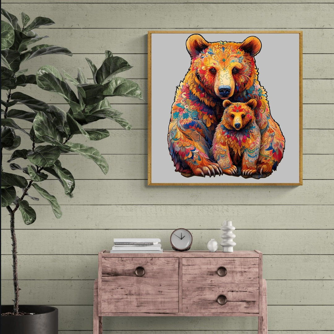 Bear Family Wooden Jigsaw Puzzle