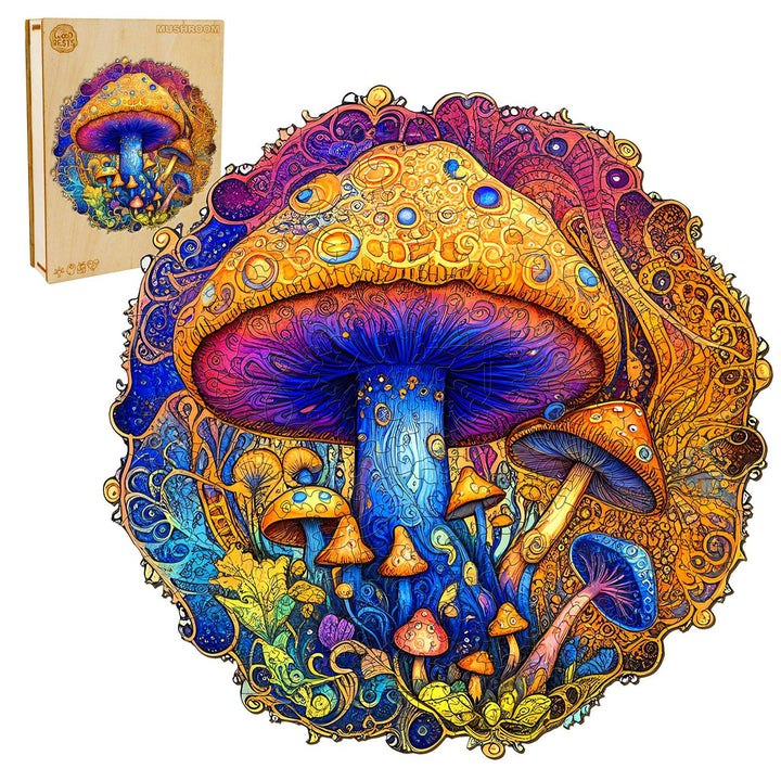 Mushroom Wooden Jigsaw Puzzle-Woodbests