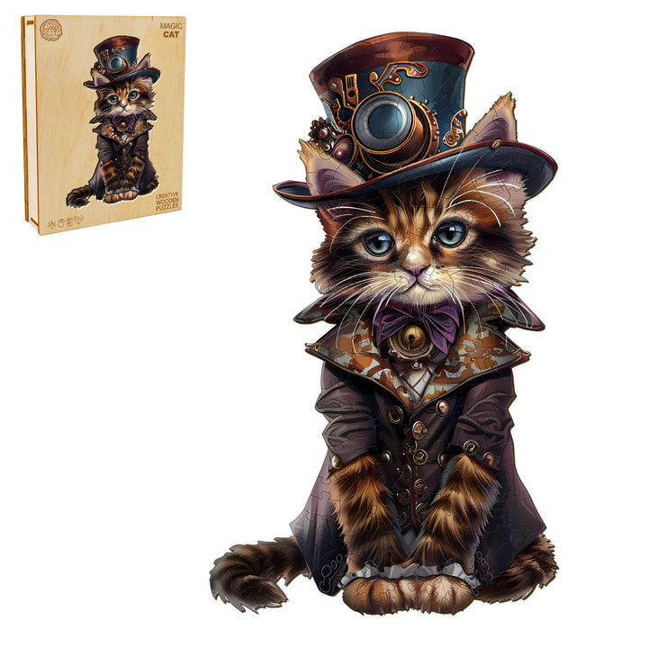 Magic Cat Wooden Jigsaw Puzzle