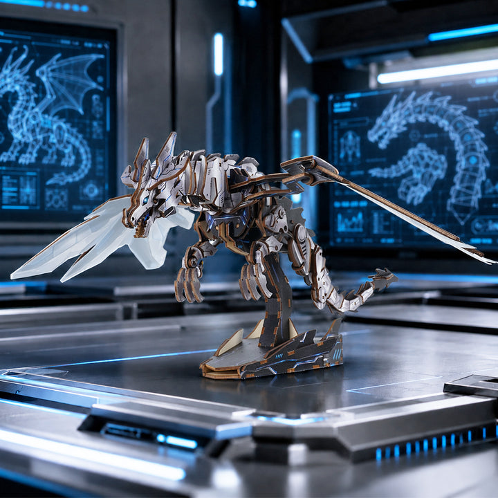 3D Wooden Mechanical Kit - Mechanical Dragon