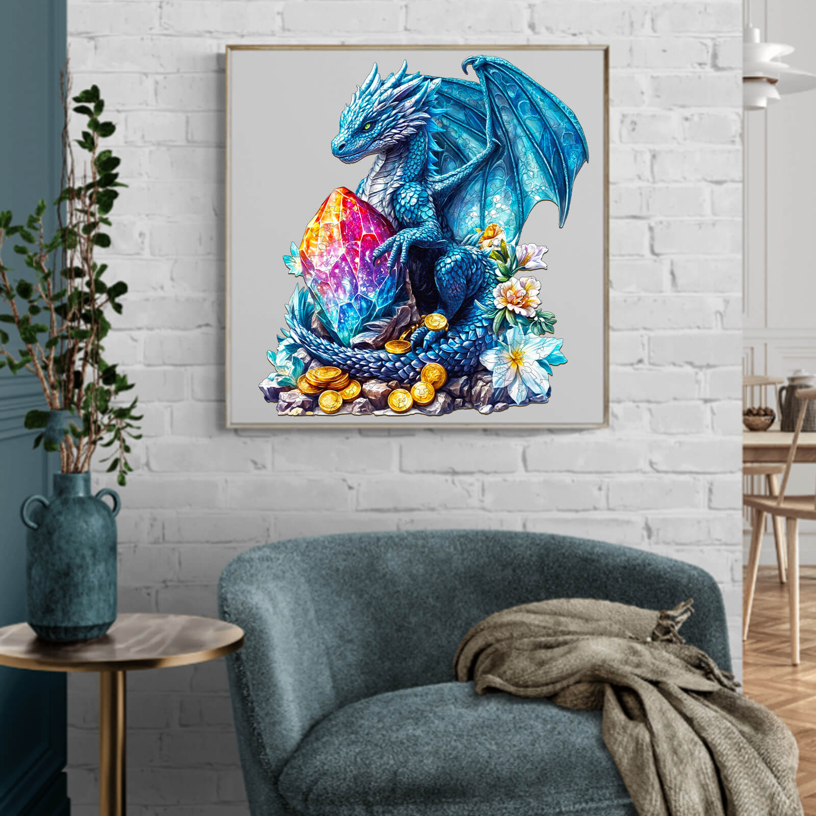 Treasure Dragon Wooden Jigsaw Puzzle