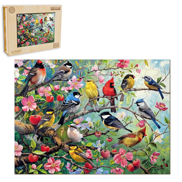 Puzzle en bois perroquet tropical