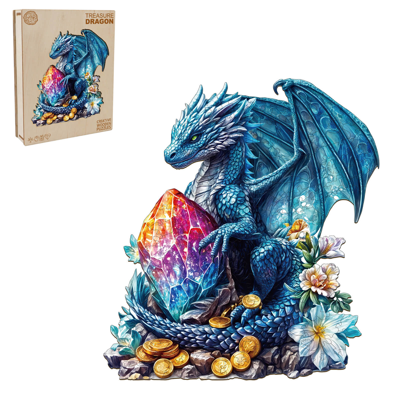 Treasure Dragon Wooden Jigsaw Puzzle