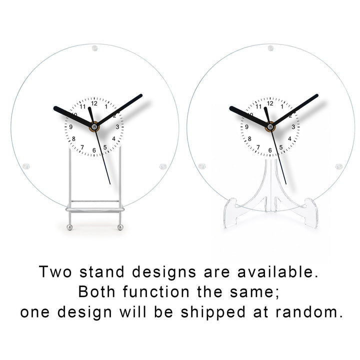 DIY Acrylic Puzzle Clock Kit - Blue Hydrangea Garden