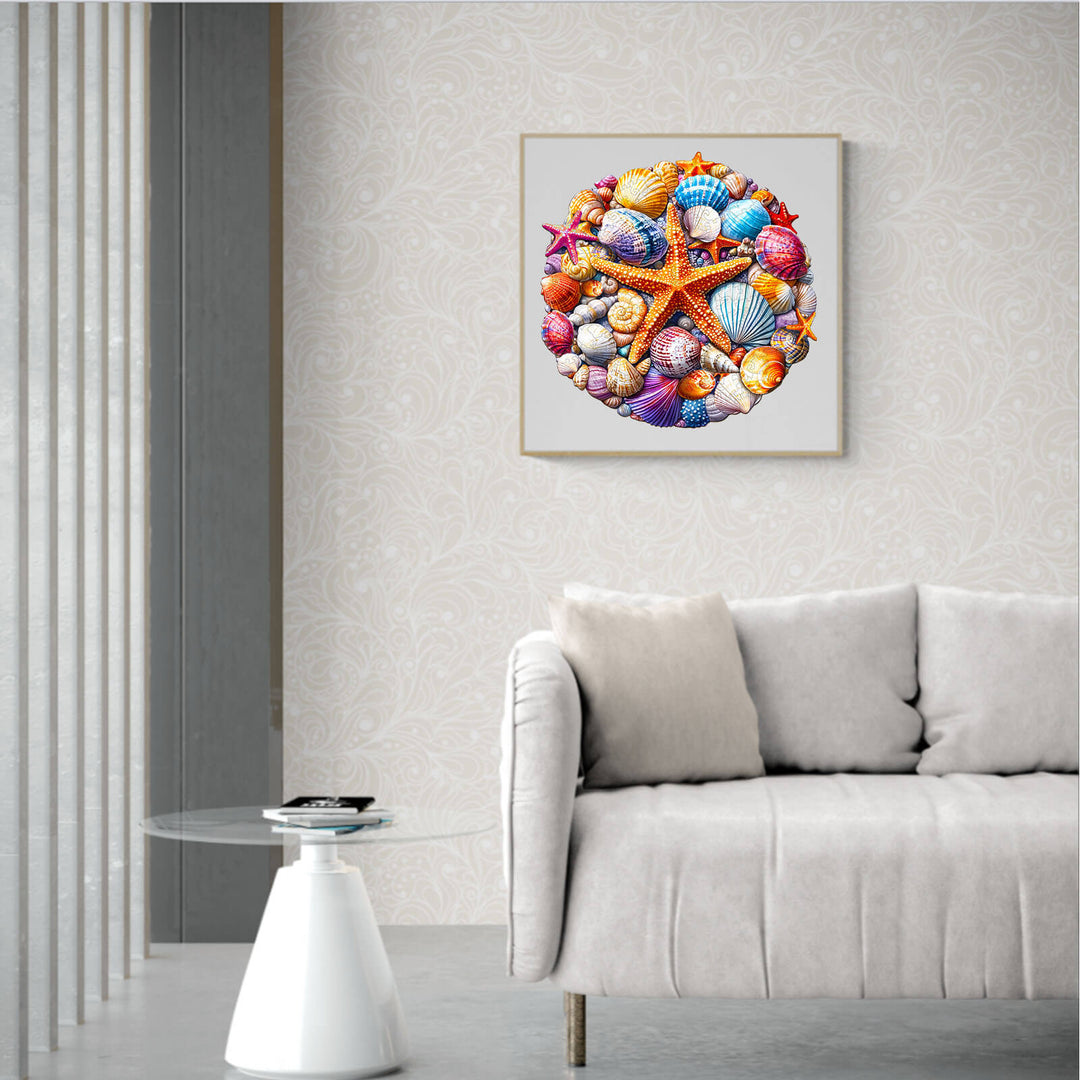 Colorful Shells Wooden Jigsaw Puzzle