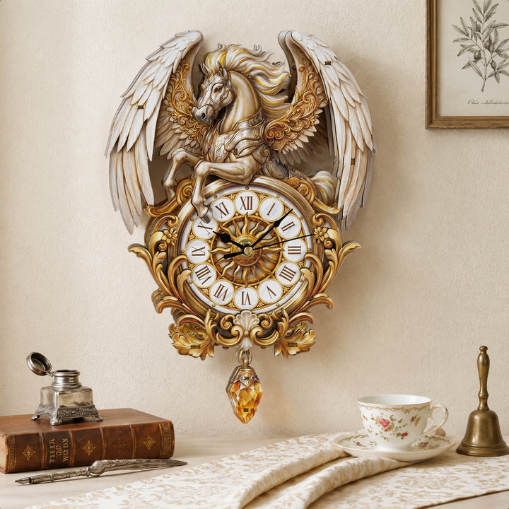Pegasus – DIY Wooden Clock, 3D Puzzle Craft Kit