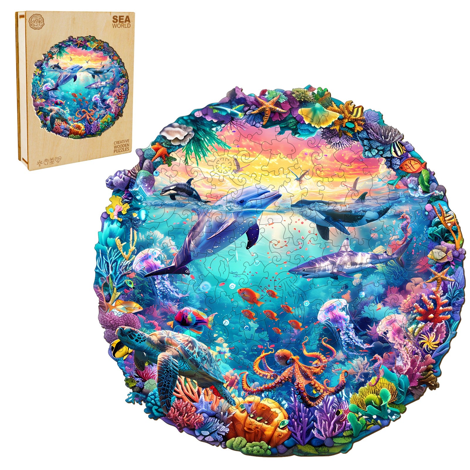 Sea World Wooden Jigsaw Puzzle