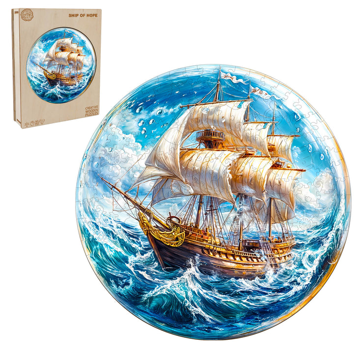 Ship of Hope Wooden Jigsaw Puzzle