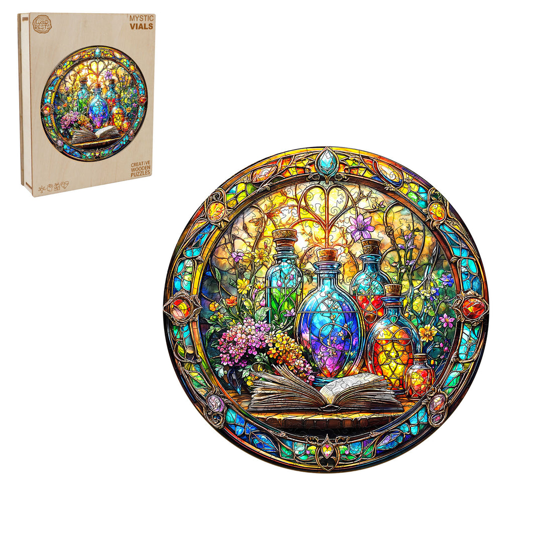 Mystic Vials Wooden Jigsaw Puzzle