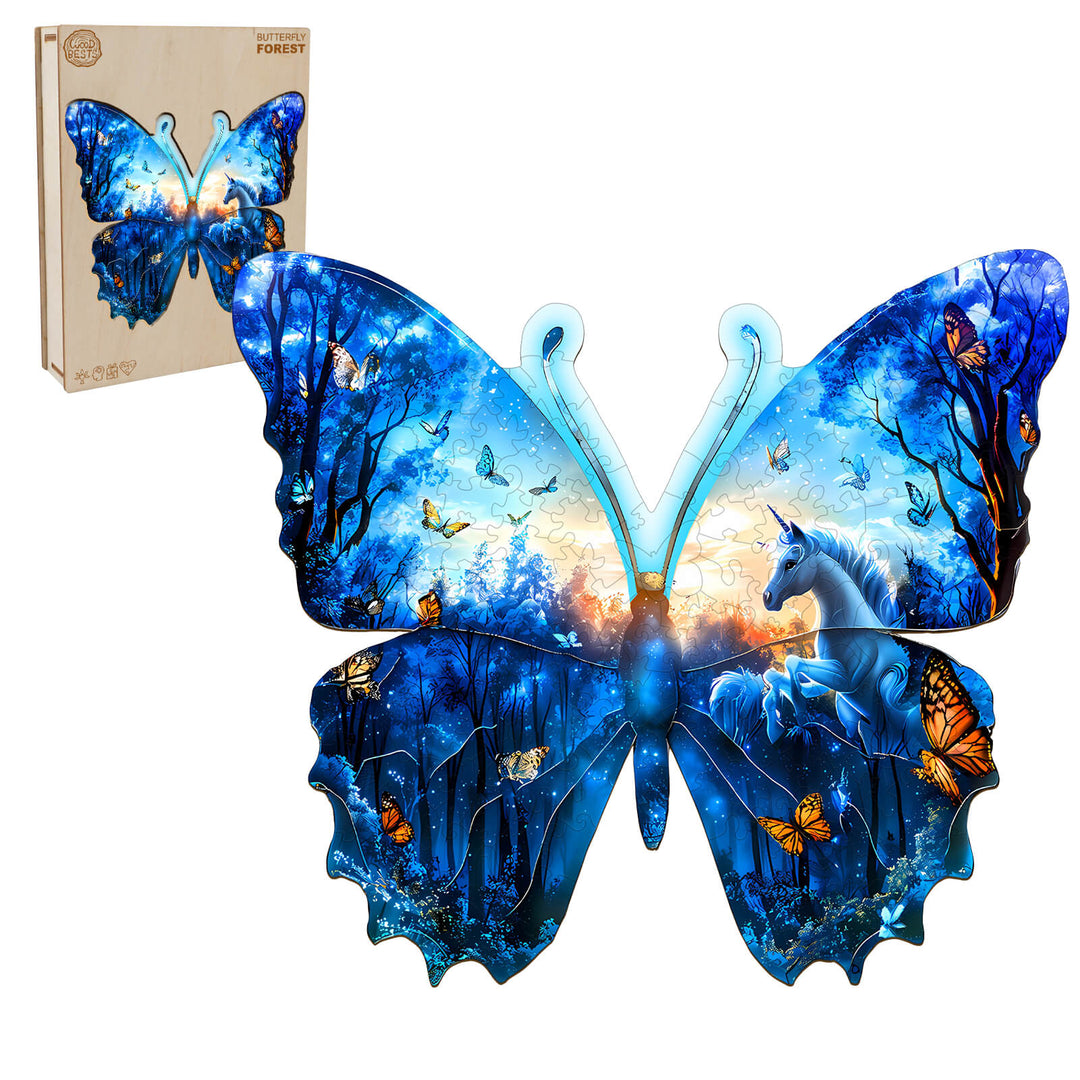 Puzzle en bois Papillon ancien-1