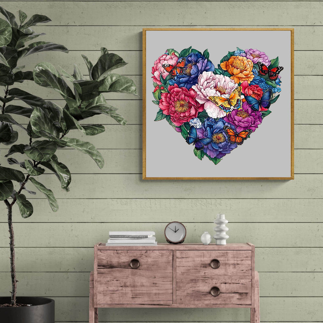 Flower Butterfly-2 Wooden Jigsaw Puzzle