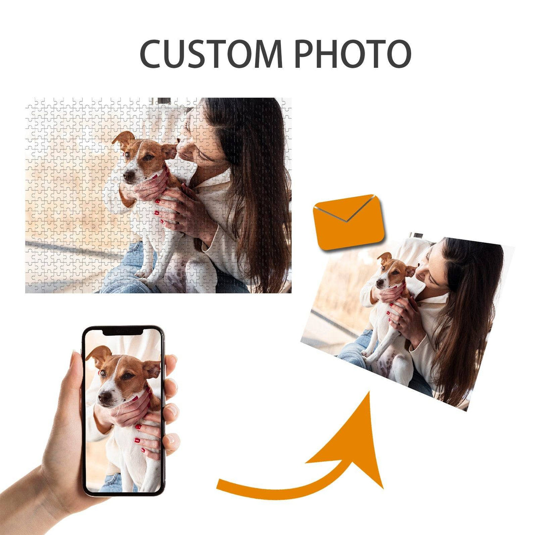 500/1000-piece Custom Pet Photo Jigsaw Puzzle - By Woodbests