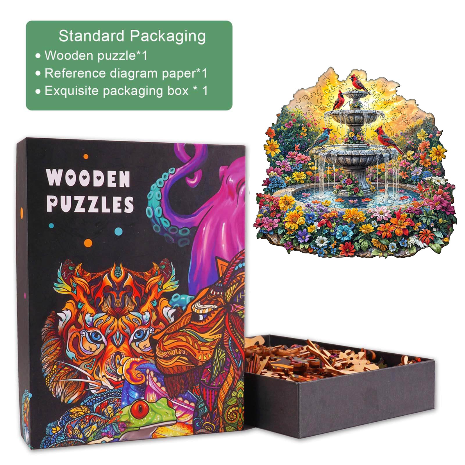 Puzzle en bois Songbird’s Garden