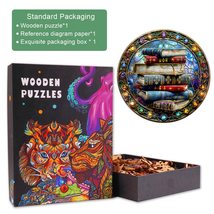 Magic tome-2 Wooden Jigsaw Puzzle