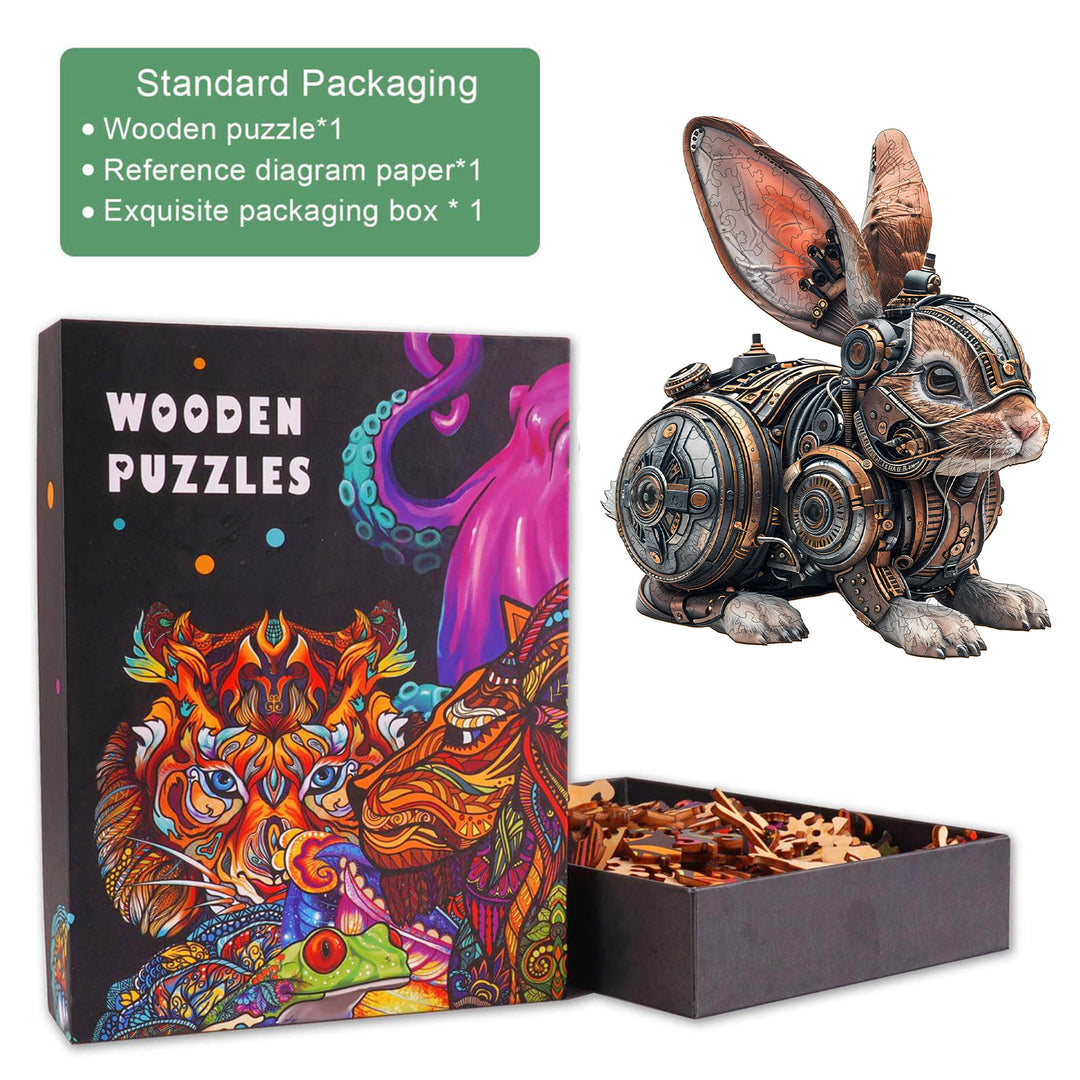 Mechanical rabbit Wooden Jigsaw Puzzle