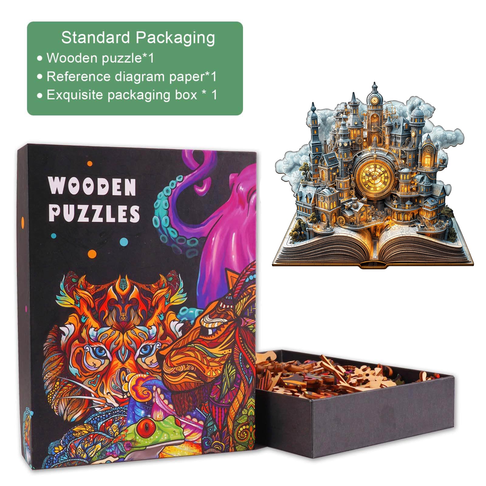 Puzzle en bois Clockwork City