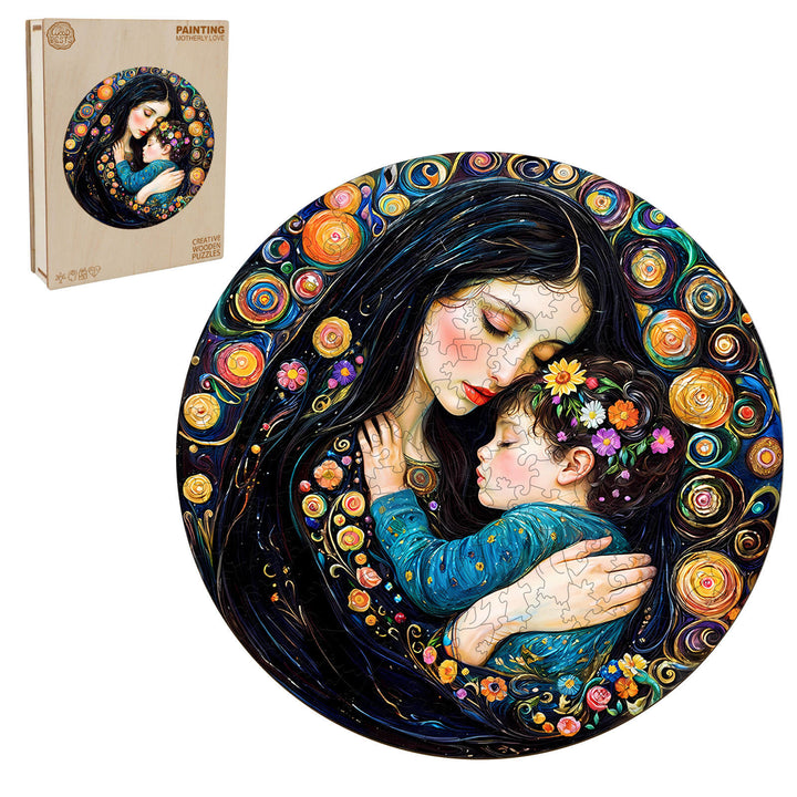 Painting Motherly Love Wooden Jigsaw Puzzle