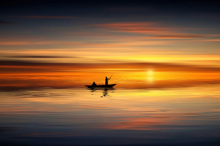 Boatman at Sunset 500 / 1000 Piece Puzzle