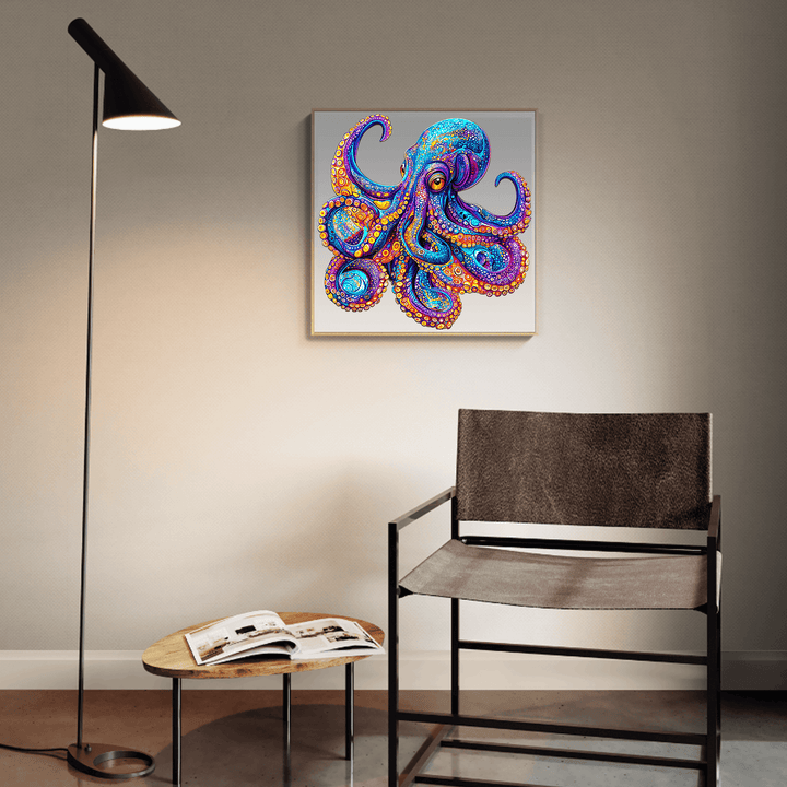 Colorful Octopus Wooden Jigsaw Puzzle