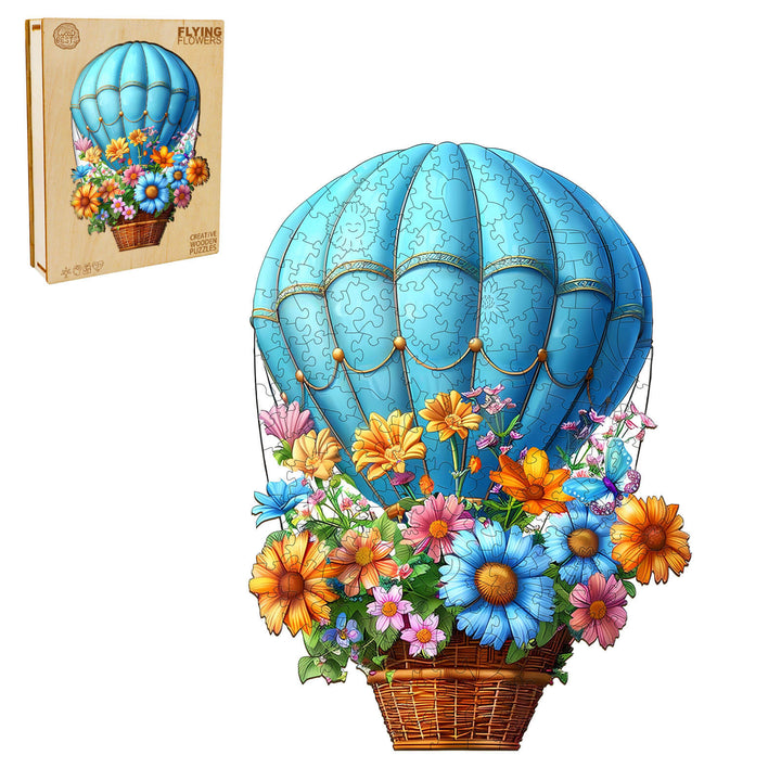 Flying Flowers Wooden Jigsaw Puzzle - Woodbests