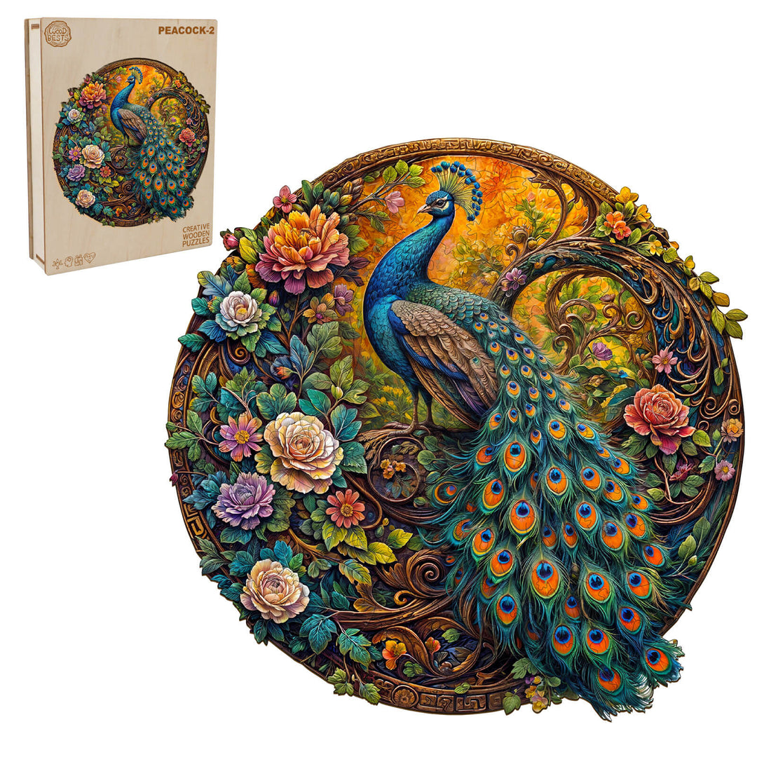 Peacock-2 Wooden Jigsaw Puzzle