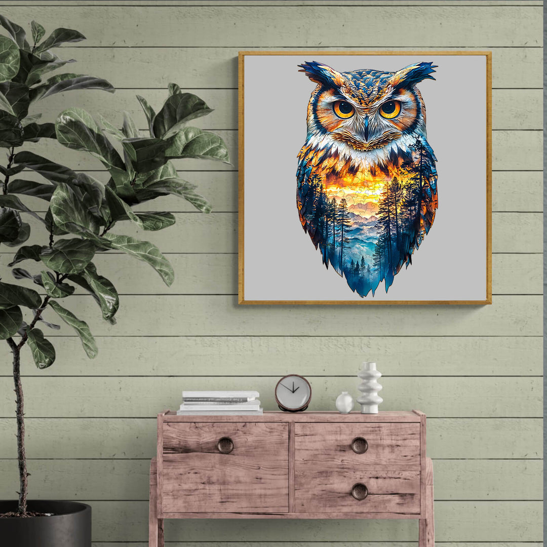 Forest Owl Wooden Jigsaw Puzzle