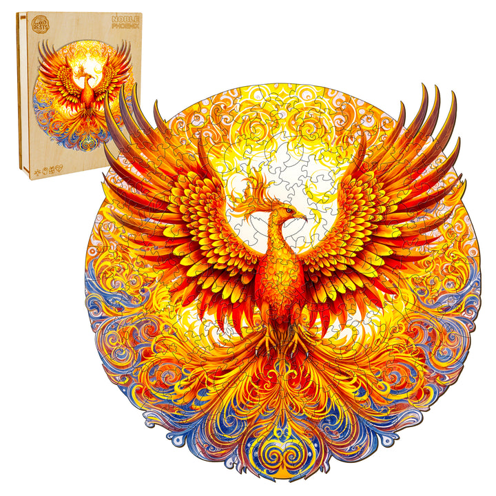 Noble Phoenix Wooden Jigsaw Puzzle-Woodbests