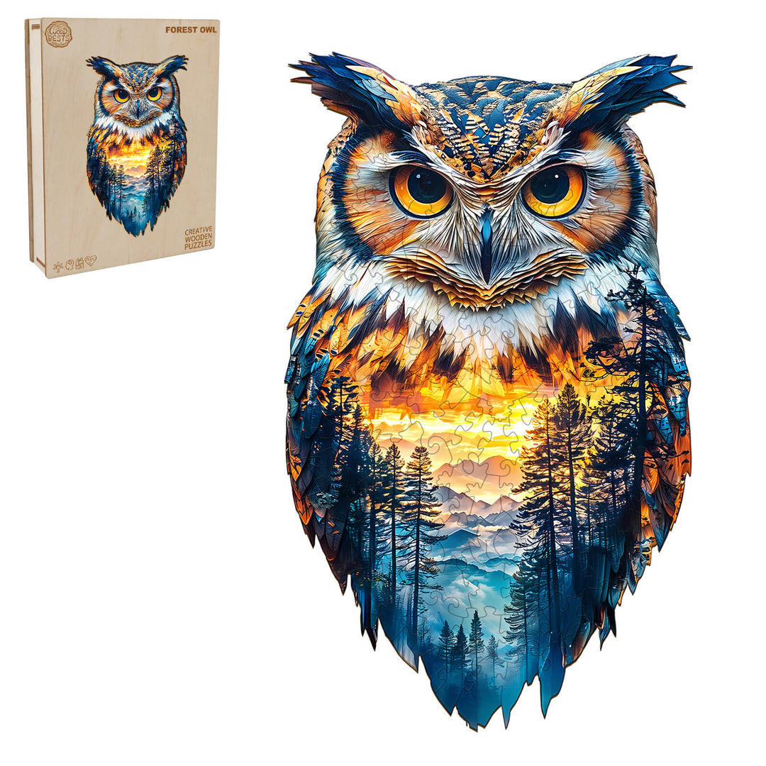 Forest Owl Wooden Jigsaw Puzzle