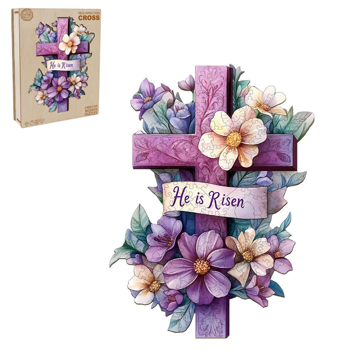 Resurrection Cross Wooden Jigsaw Puzzle