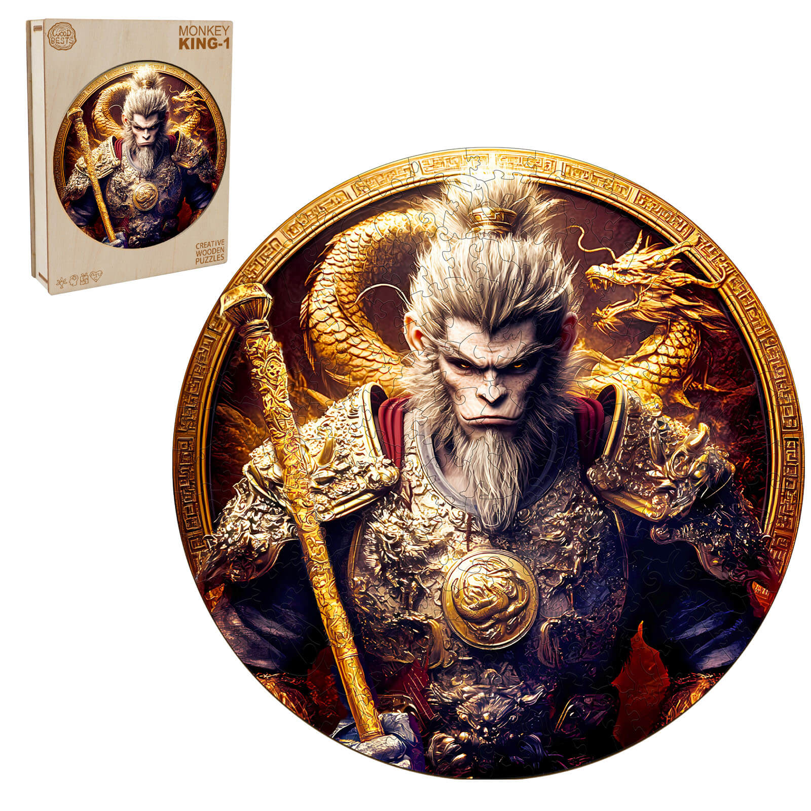 Myth Collection Myth WuKong Merchandise Toys | Wooden Jigsaw Puzzle – Woodbests