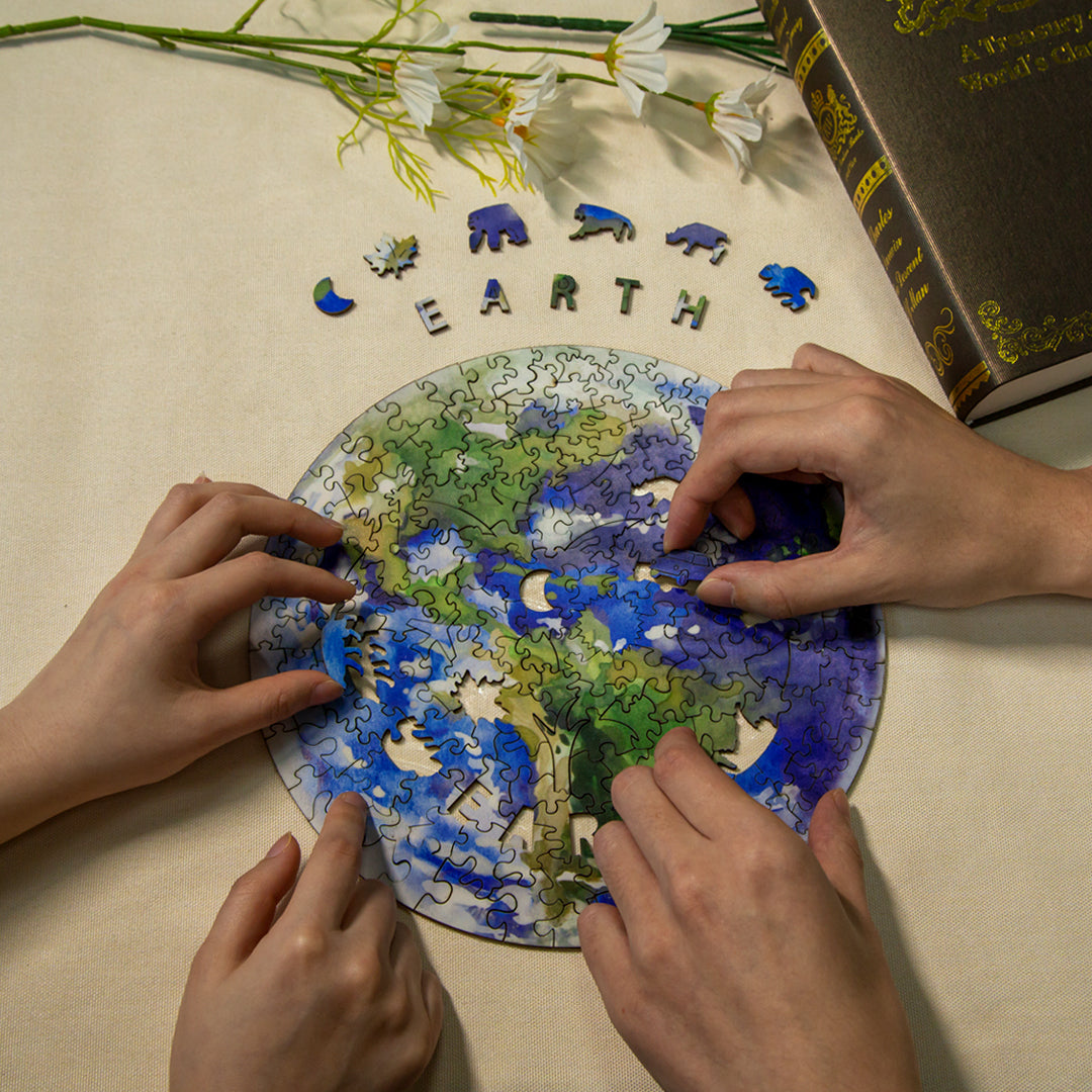 Space Planet Wooden Jigsaw Puzzle