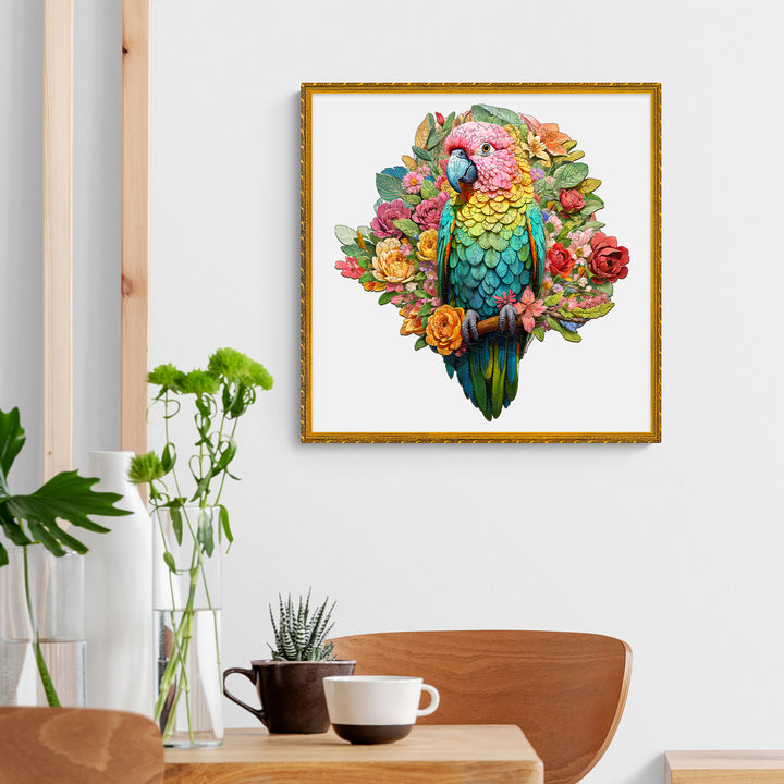 Colorful Parrot Wooden Jigsaw Puzzle