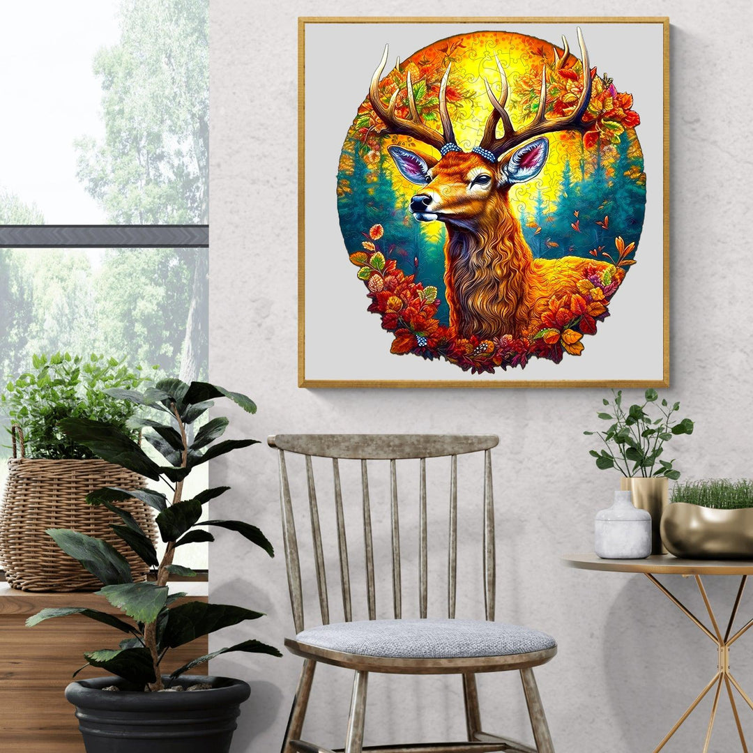 Deer Of Life-1 Wooden Jigsaw Puzzle-Woodbests