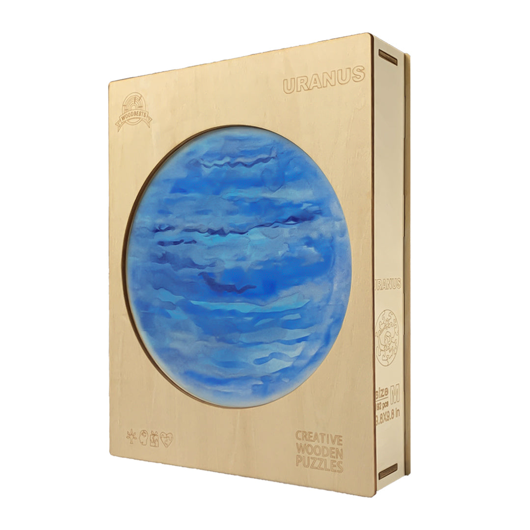 Weltraumplanet Holzpuzzle