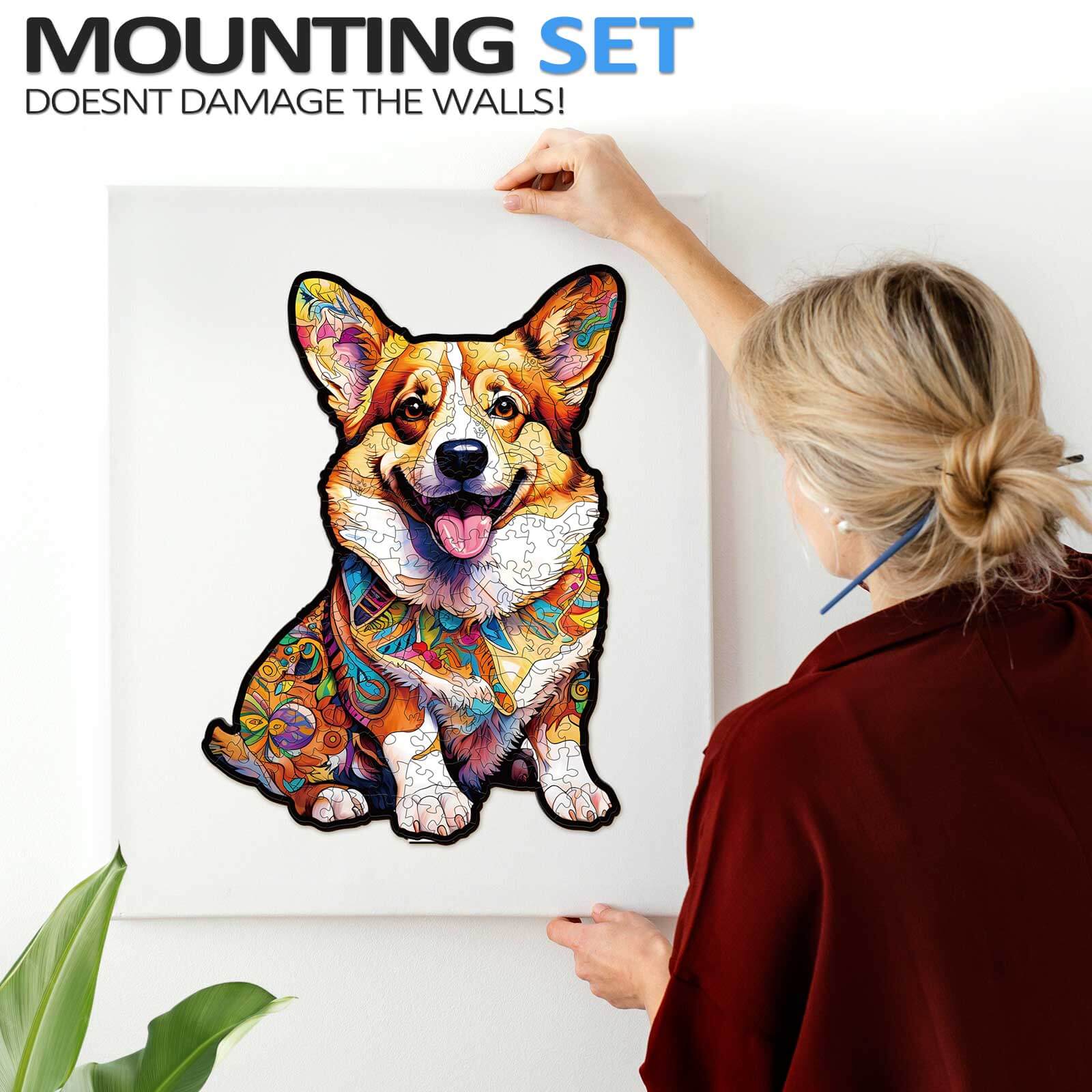Clever Corgi 2 Wooden Jigsaw Puzzle – Woodbests