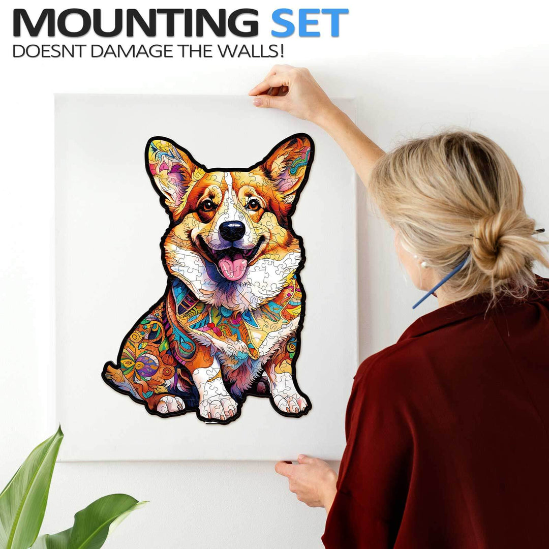 Clever Corgi 2 Wooden Jigsaw Puzzle