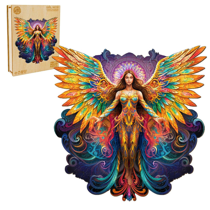 Girl with Wings Wooden Jigsaw Puzzle