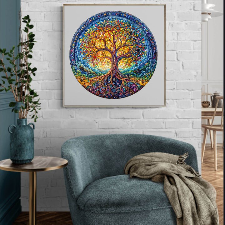 Natural Tree of Life Wooden Jigsaw Puzzle