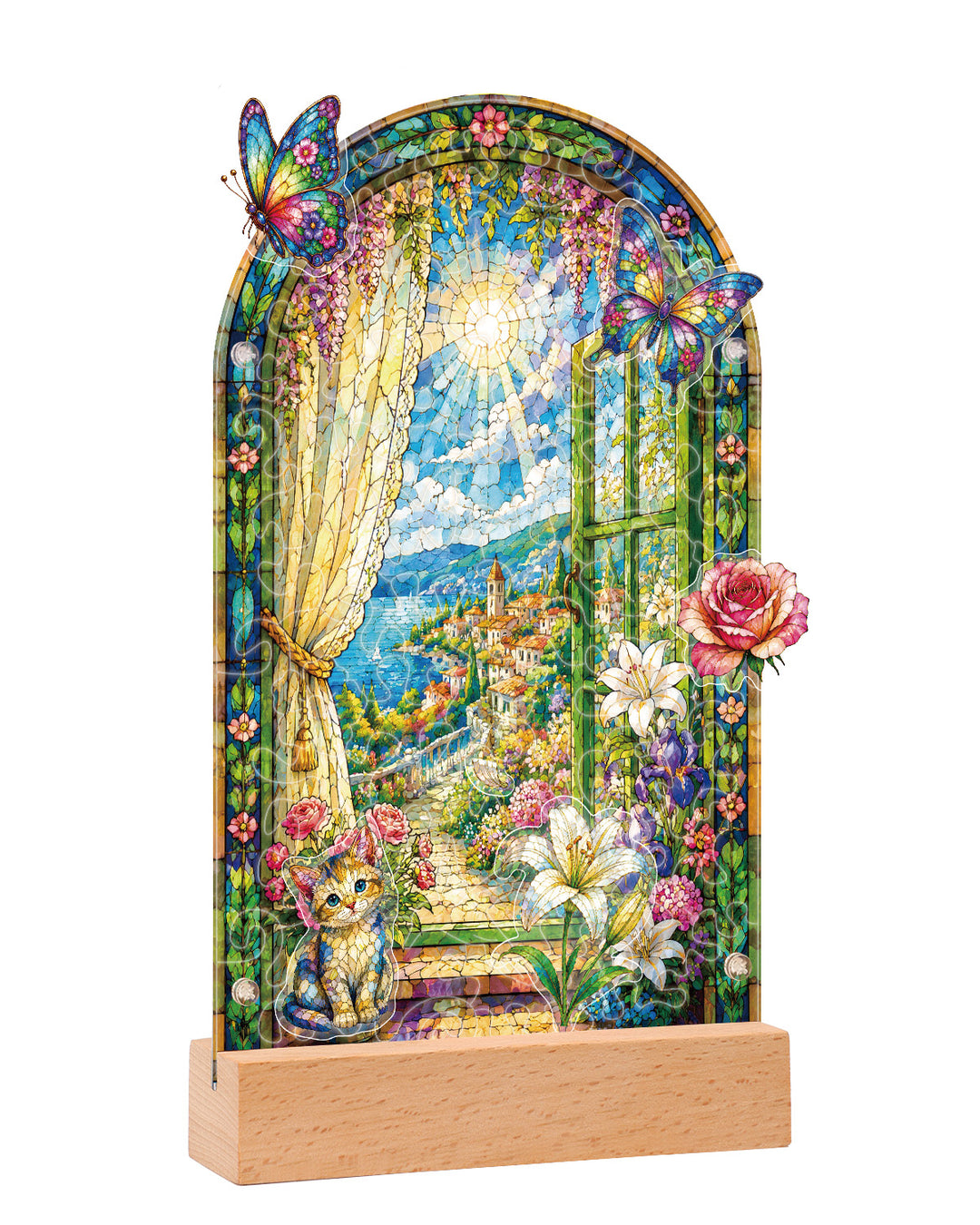 Acrylic Puzzle Landscape Light-Seaside Scenery