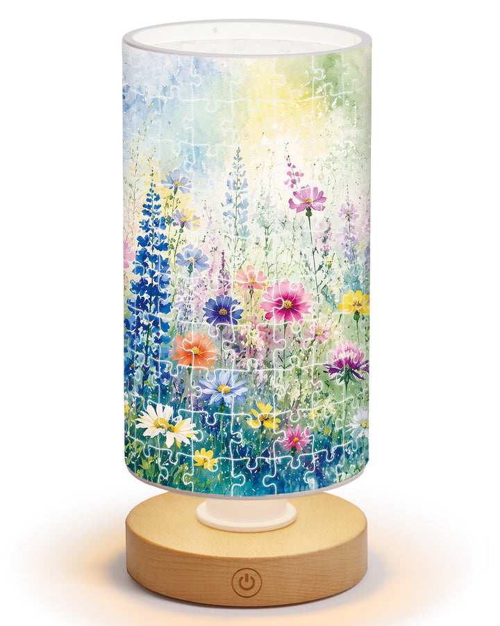 DIY Dimmable Acrylic Puzzle Lamp - Colorful Garden