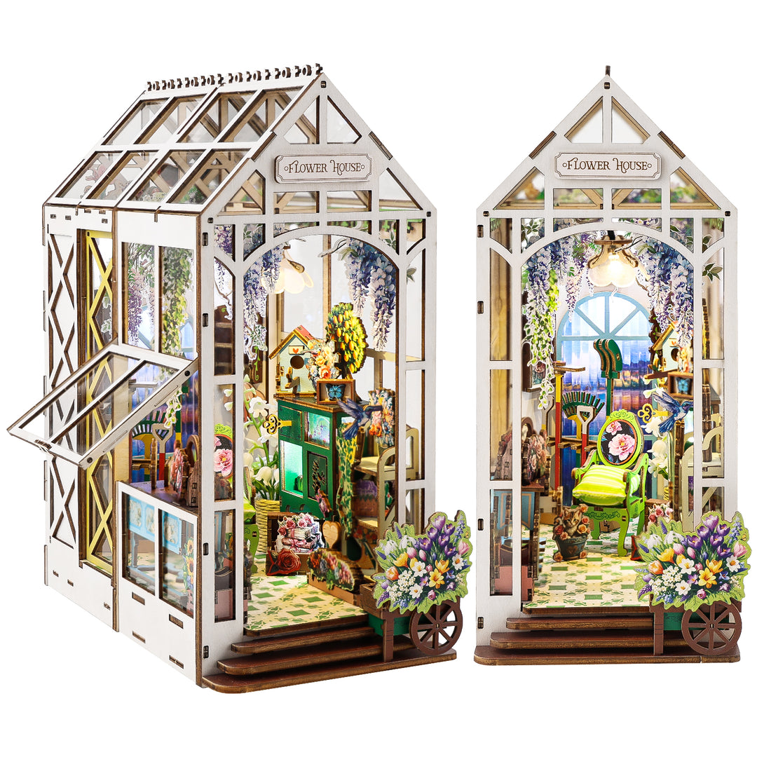 Flower House - DIY Flower House Kit,3D Wooden Puzzle