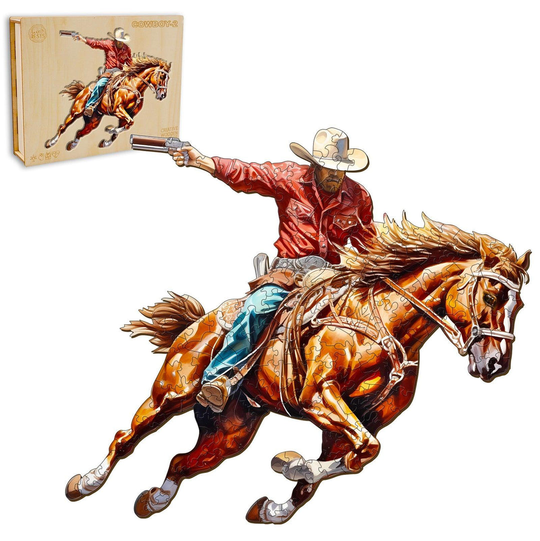 Cowboy-2 Wooden Jigsaw Puzzle