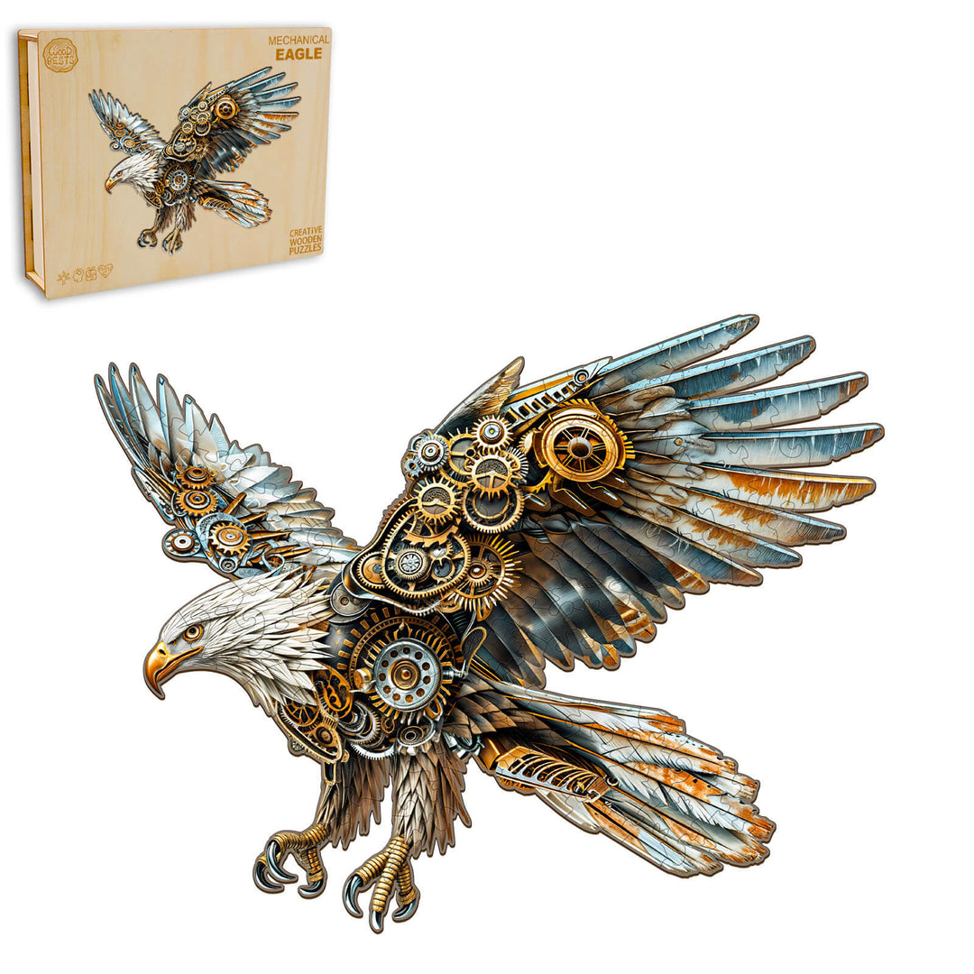 Mechanical Eagle Wooden Jigsaw Puzzle - Woodbests