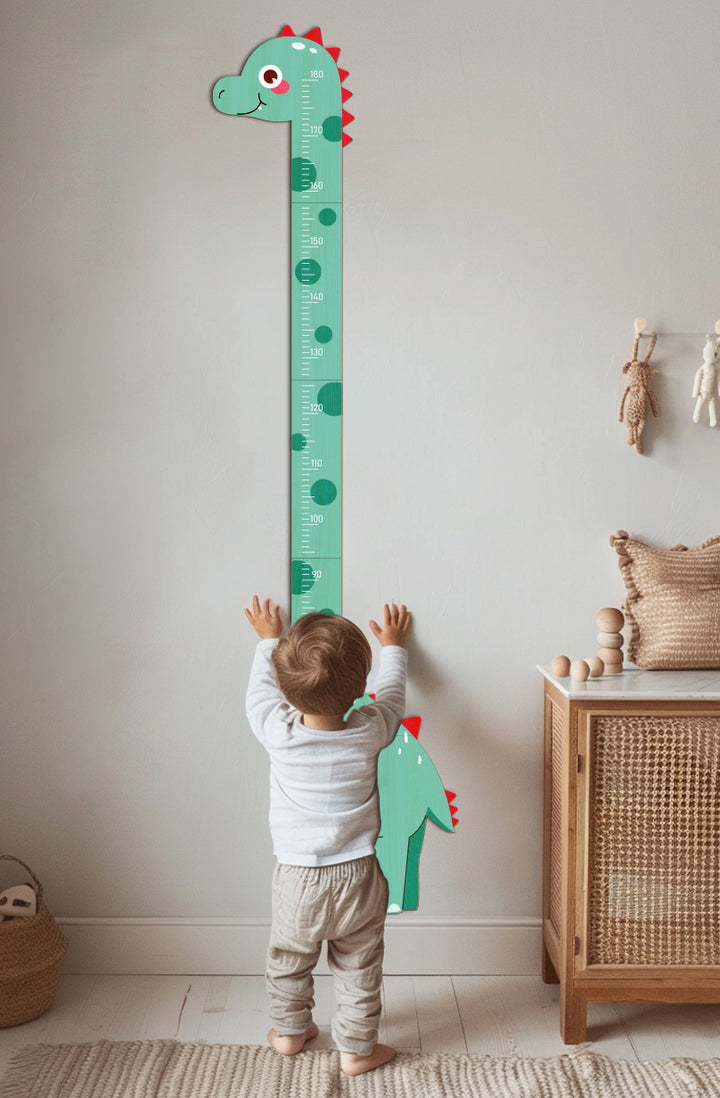 Personalized Wooden Dinosaur Growth Chart Ruler Clearance Sale