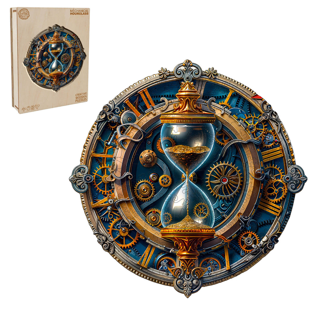 Mechanical hourglass  Wooden Jigsaw Puzzle